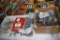 Assorted Plastic HO Scale railroad Accessories and Building Parts