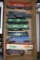 (8) Assorted HO Scale Railroad Cars: Engines, Box Car, Material Car