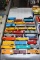 Assorted HO Scale Railroad Cars: Material Cars, Box Cars