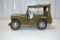 60's Tonka Military Jeep, Good Original Toy