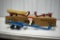 Assortment of Tonka Boat Trailers; 1 With Boat