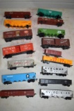 (16) Assorted HO Scale Material Cars and Box Cars