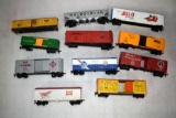(10) Assorted HO Scale Box Cars, HO Scale Material Car