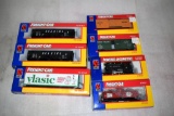 (7) Life-Like HO Scale Assorted Railroad Trains with Boxes