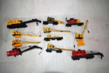 (10) Assorted HO Scale Railroad Cranes, HO Scale Railroad Light Car