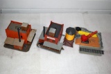 Assorted Plastic HO Scale Railroad Accessories and Buildings