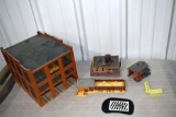 Assorted HO Scale Railroad Plastic Accessories and Buildings