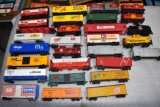 Assorted HO Scale Railroad Cars