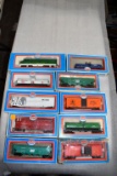 (10) Model Power HO Scale Railroad Cars with Boxes