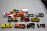 Assorted Hot Wheels and Matchbox HO Scale Toys