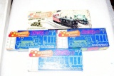 Roundhouse Productions HO Scale Assorted Railroad Cars with Boxes
