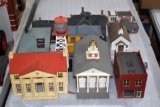 Assorted Plastic HO Scale Buildings and Structures