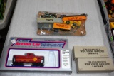 IHC HO Scale Action Car in Box, Assorted HO scale Toys, (2) HO Scale Railroad Engines