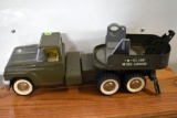 60's Structo US Missile Launcher Truck, Missing Some Parts