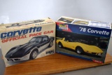 Revell '78 Corvette Model Car, Appears to be Complete; MPC '78 Corvette Indianapolis 500 Pace Car