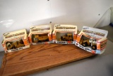 (4) Ertl Mighty Movers: Hauler, Crawler, Scraper, Wheel Loader