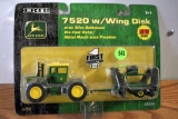 Ertl First Production John Deere 7520 with Wing Disc with Package, 1/64