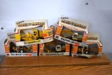 (5) Ertl Mighty Movers with Boxes: (2) Excavator, (2) Backhoe-Loader, Motor Grader