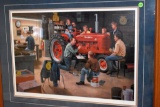 Farmall H Tractor Print by Charles Freitag, Signed and Numbered, 124/1250, Framed