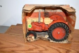 Ertl Case 600 Tractor with Box, Box in Poor Condition, Tractor Has Some Damage