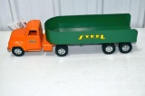 50's Tonka Steel Carrier Semi and Trailer, Good Original Toy