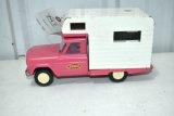 60's Tonka Mini Pickup Camper, Good Original Toy