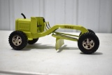 60's Tonka Open Station Road Grader, Lime Green, Good Original Toy