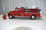 50's Tonka No. 5 Pumper Truck with Ladder, Hoses, Fire Hydrant and Ladder, Good Original Toy