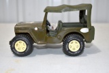 70's Tonka Mini Military Jeep, Good Original Toy