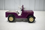 60's Tonka Mini Jeep, Purple Color, (rare), Good Original Toy