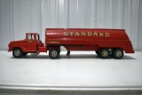 60's Tonka Standard Truck and Tanker, Good Original Toy