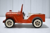 60's Tonka Lifeguard Jeep, Good Original Toy