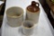 Pottery Stoneware Jug, Stoneware Crocks