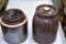 Glazed Stoneware Containers with Lids