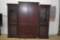 (3) Piece Entertainment Center/Display Cabinets; (Side Cabinets): 5 Shelves, (2) Glass Doors