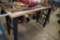 Gladiator Metal Framed Work Table, Wood Top, 6'x25