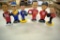 (6) Assorted Bobble Heads: Kenny Bernstein, Jeff Green, Michael Waltrip, Juan Montoya, Jimmy