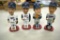 (4) MN Twins Bobble Heads: Brad Radke, Zoilo Versalles, Jack Morris, Bob Allison