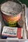 Vintage Co Op Grease Can, Vintage Curity Guardian First Aid Kit Tin