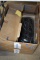 (2) Boxes Black Unmarked Hats: Approx 48