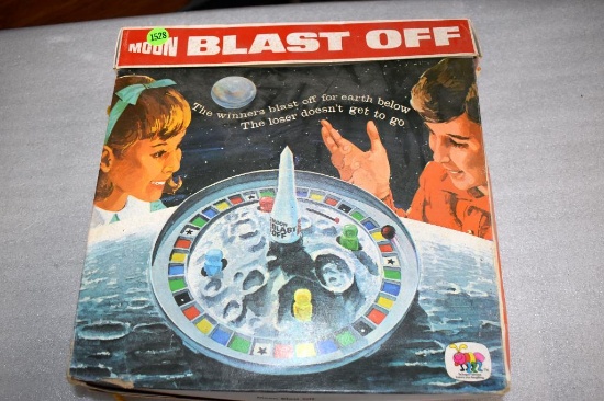 Vintage "Moon Blast Off" Game; May be Missing Pieces