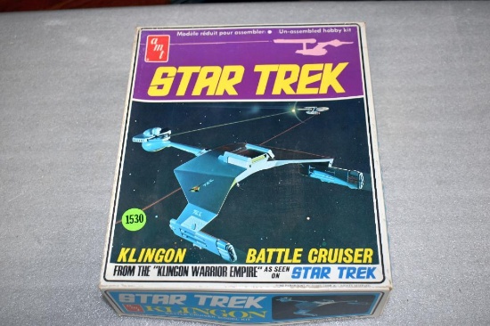 Star Trek Klingon Battle Cruiser Kit by AMT; Appears Complete