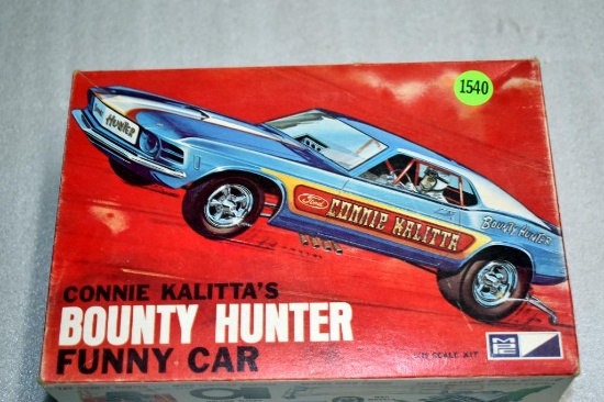 "Connie Kalitta's Bounty Hunter Funny Car" Kit by MPC; May not be Complete