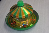 Vintage Tin Winnie The Pooh Carousel; Missing Pieces, Unknown Condition