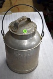 Galvanized Cream Can with Lid