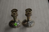 (2) Alvin Sterling Silver Candle Holders