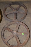 (2) Steel Spoked Wheels; 12