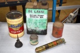 Vintage Fire Extinguisher, De Laval Pulso-Pump Special Oil Can, Other Vintage Cans