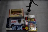 Ertl 1/43 Scale Case 800 in Box, Jim Wynn Astros No. 69 Collector Top, Pepsi-Cola Gift Bank