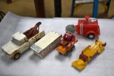 Vintage Tonka Wrecker, Japan Tin & Celluloid Boy on Irish Mail, Other Vintage Toys